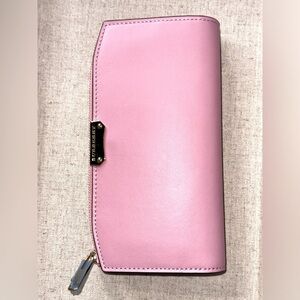 Burberry New‎ with Tags L-Zipper Pink Leather Wallet